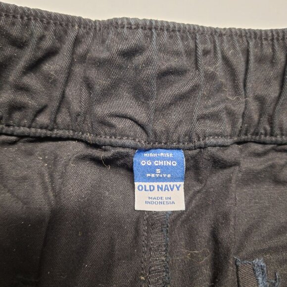 Old Navy OG Chino Pants Black Womens Small Petite Basic Capsule Casual Short - Picture 3 of 7